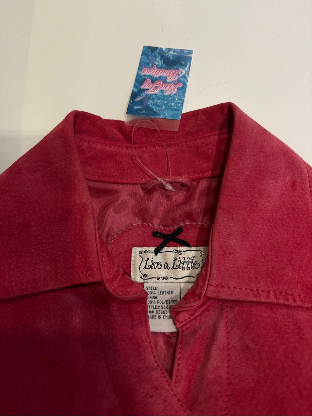 Raspberry Pink Suede Button-Front Jacket - Picture 12 of 12
